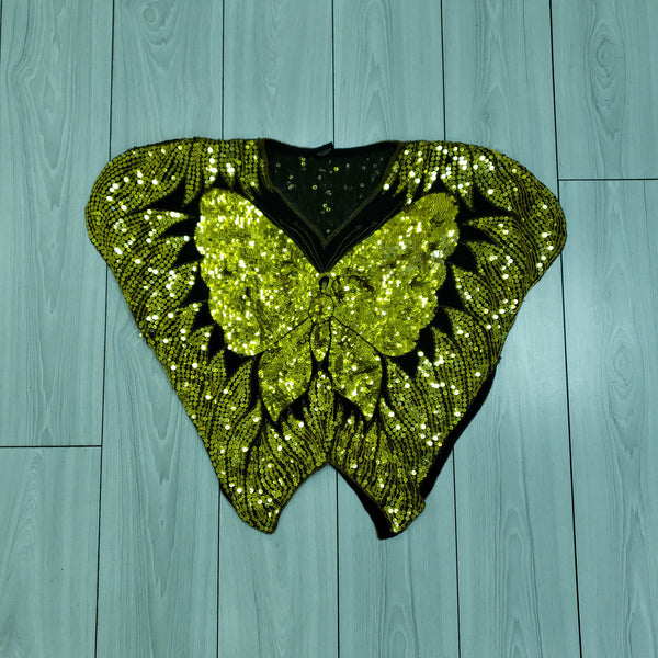 1990s Sequins Butterfly Top