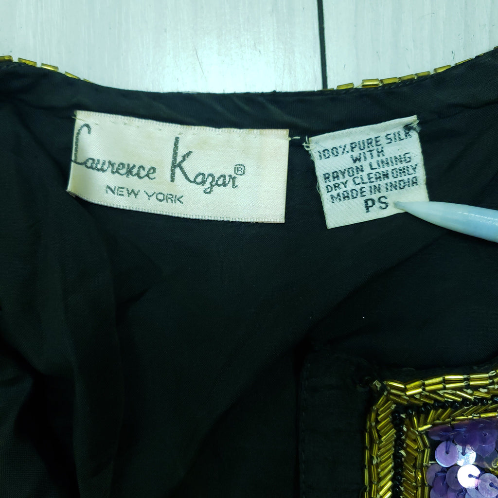 Laurence Kagar Vintage 1990s Black Sequin Blazer