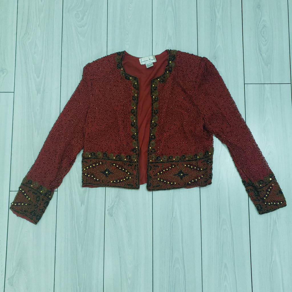 Laurence Kagar Vintage 1990s Red Sequin Blazer
