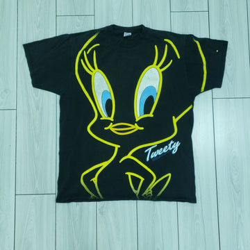 Jerzees Vintage 1990s Vintage Tweety Graphic Tee, Made In USA