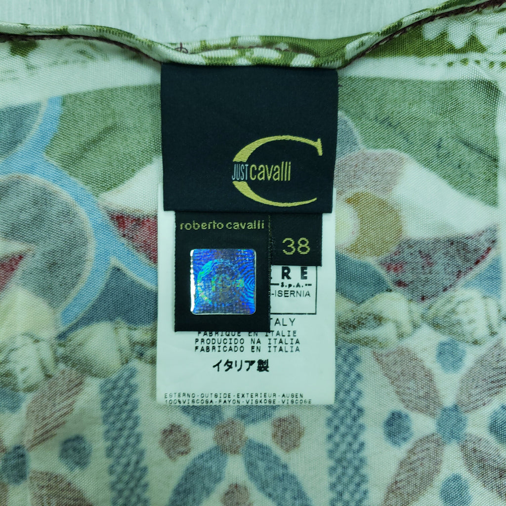 Just Cavalli Vintage 1990s Silk Top, Made In Italy