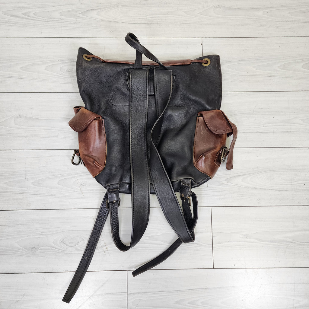 Vintage 1980s Leather Backpack