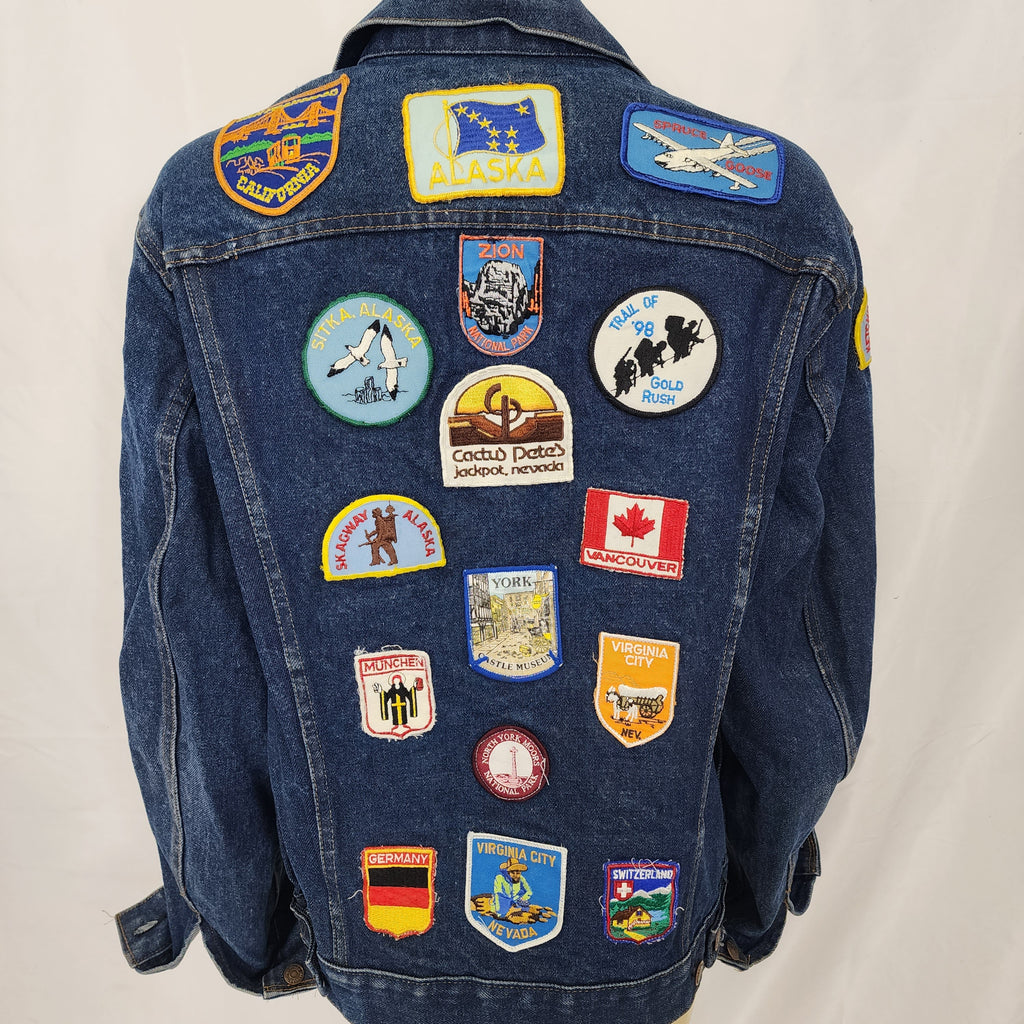 Levi's Vintage 1980s Denim Jacket Made In USA Full of Patches