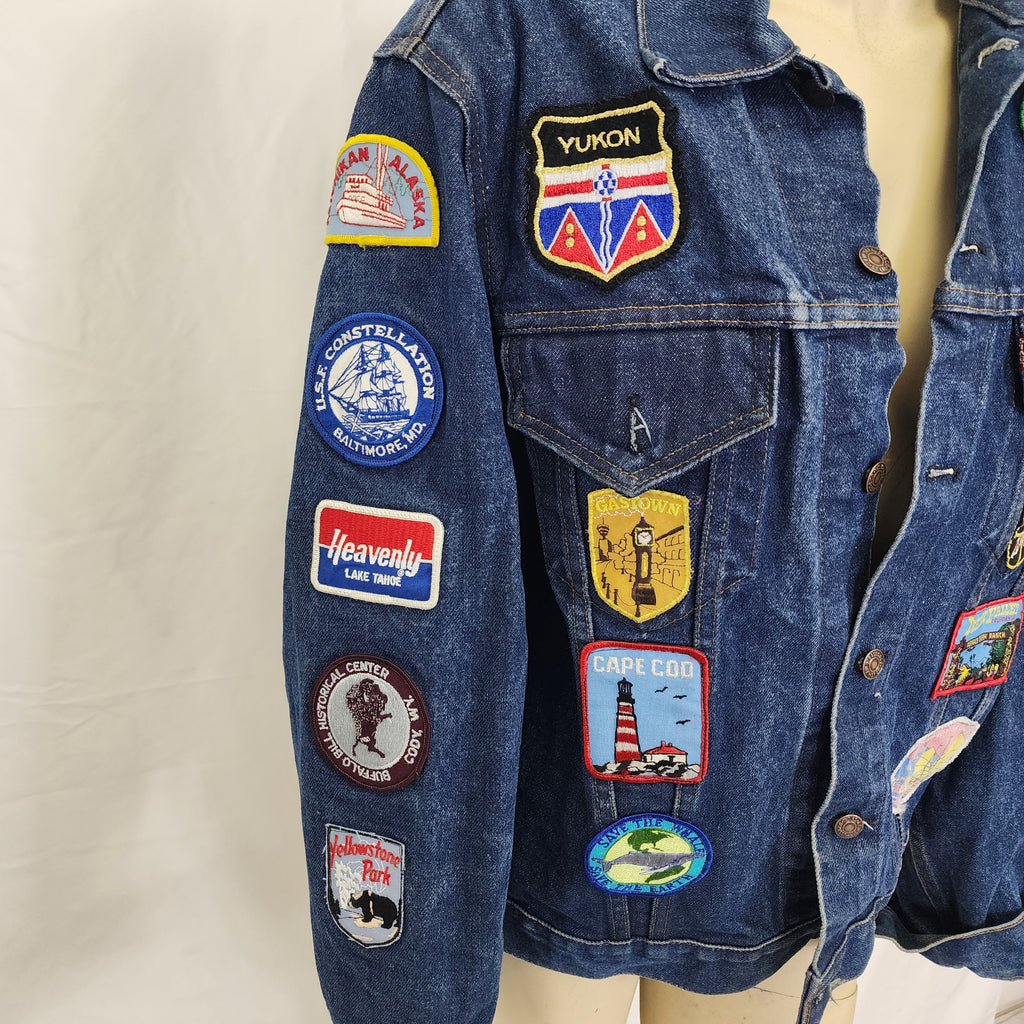 Levi's Vintage 1980s Denim Jacket Made In USA Full of Patches