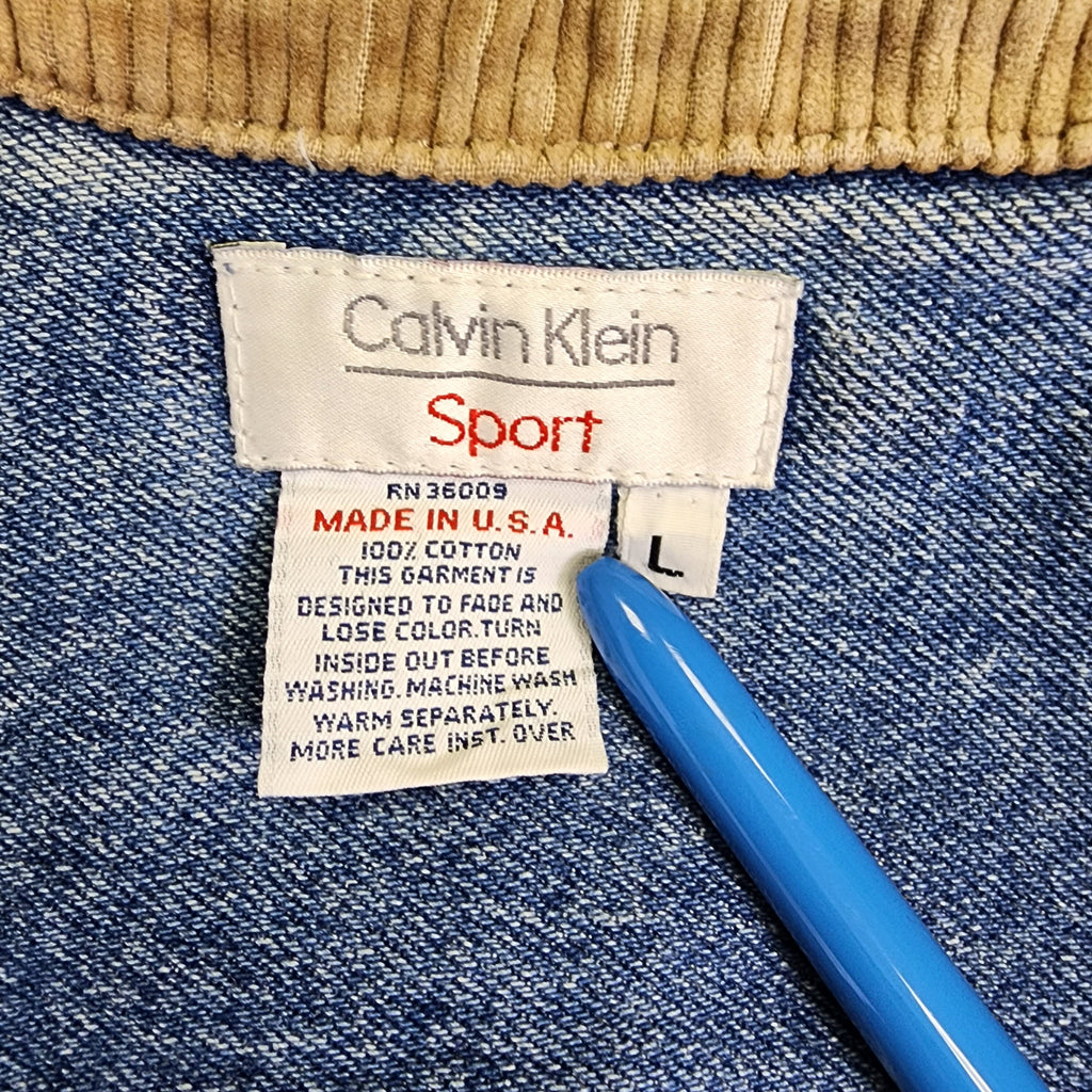 Calvin Klein Made In USA Vintage 1990s Denim Jacket