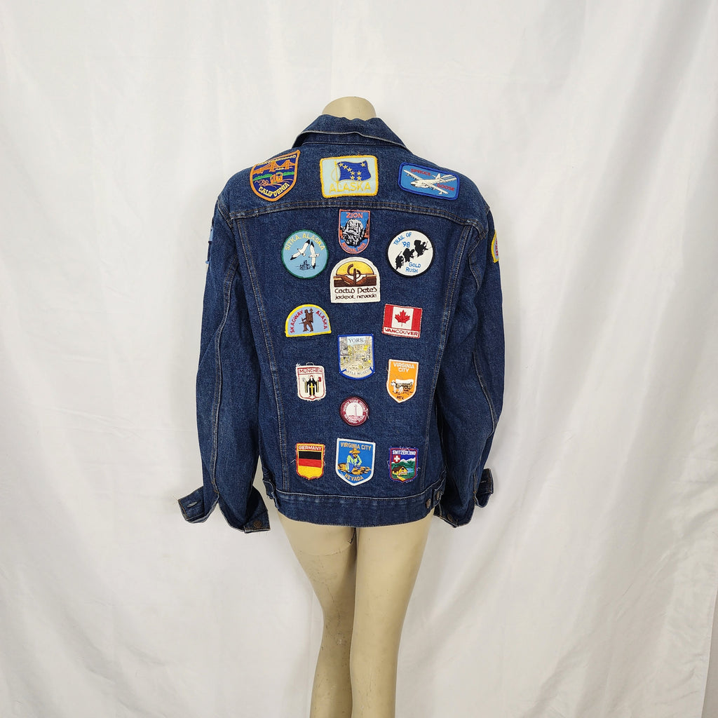 Levi's Vintage 1980s Denim Jacket Made In USA Full of Patches