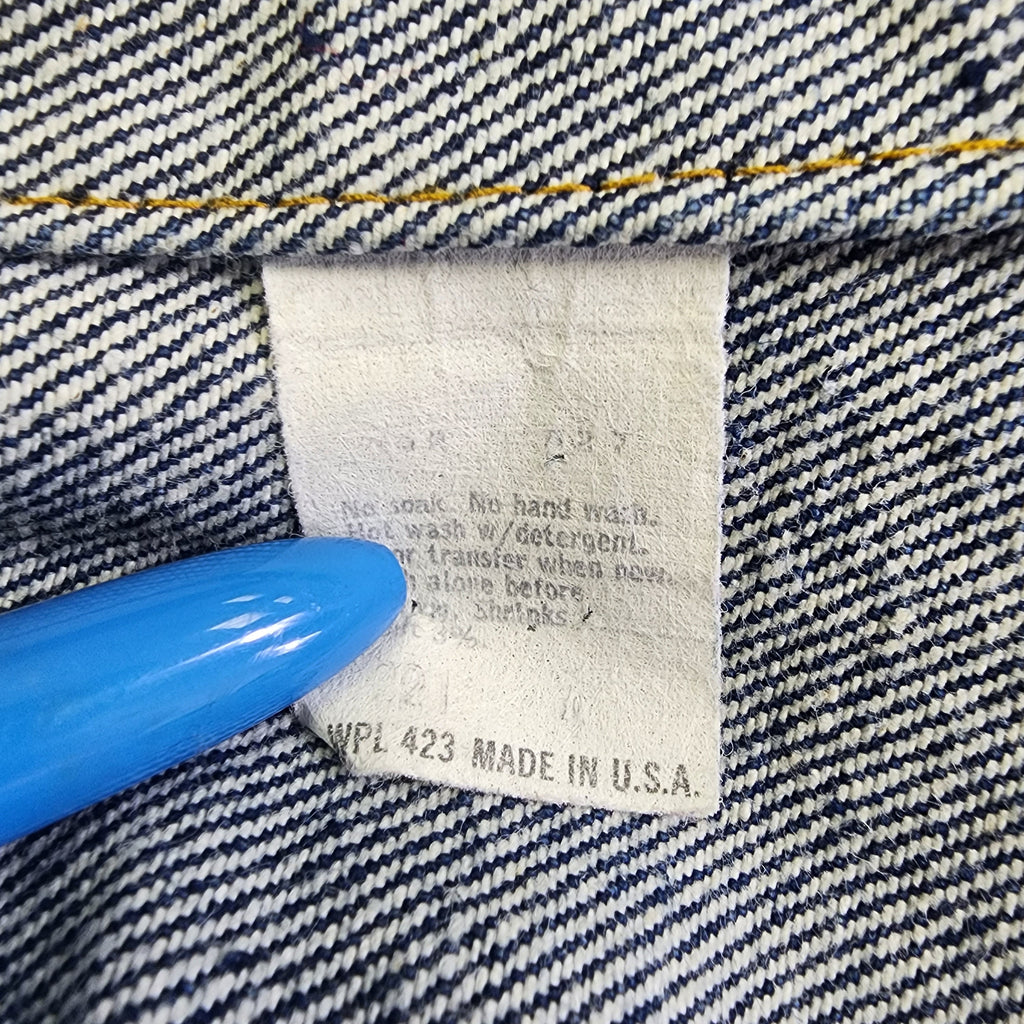 Levi's Vintage 1980s Denim Jacket Made In USA Full of Patches