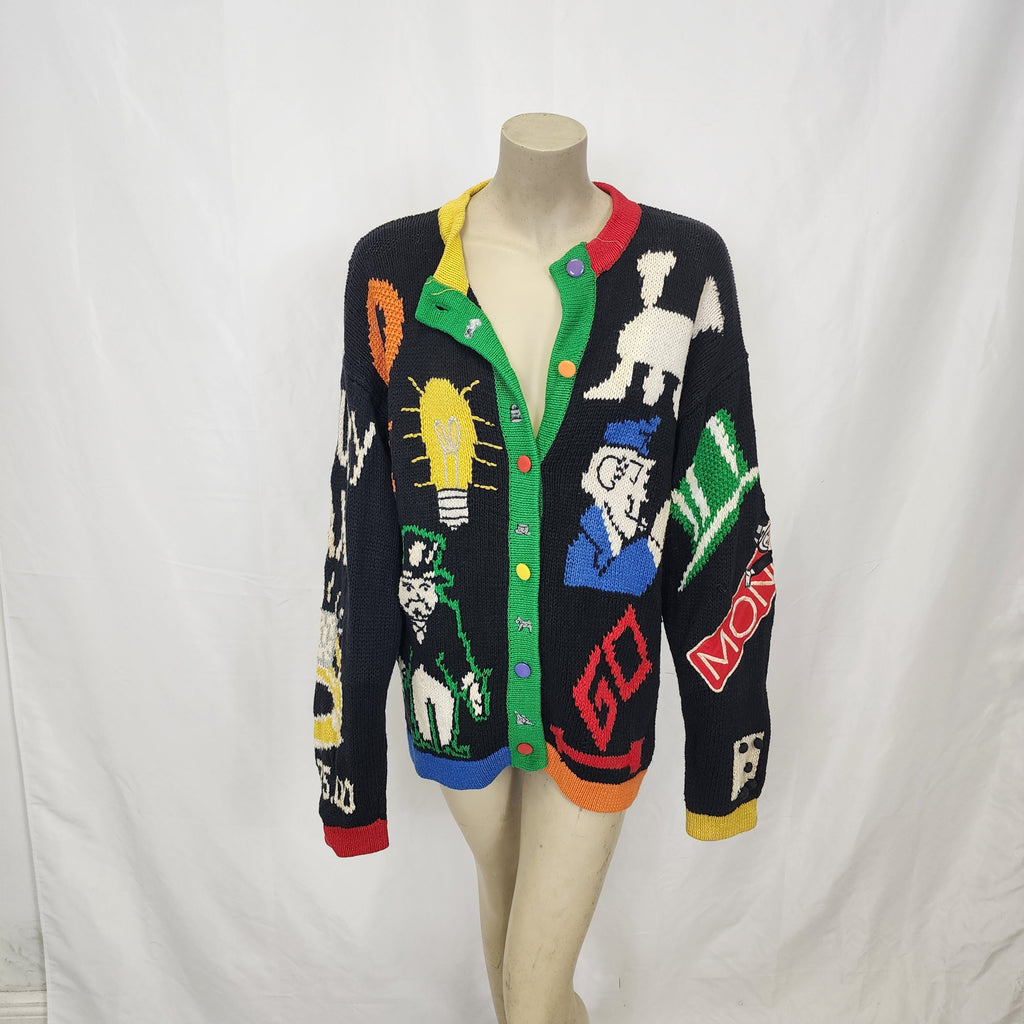 Vintage 1990s Cardigan Monopoly Print