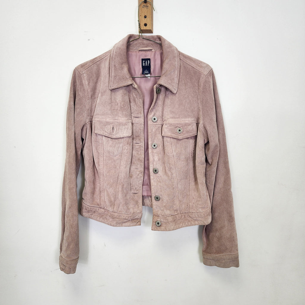 Vintage GAP Pink Suede Jacket - Small