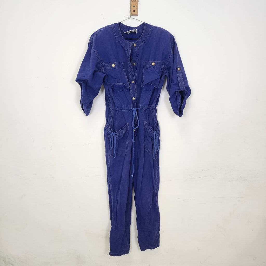 Chaus Overalls Vintage 1990s Made In Korea 100% Cotton - Size Medium