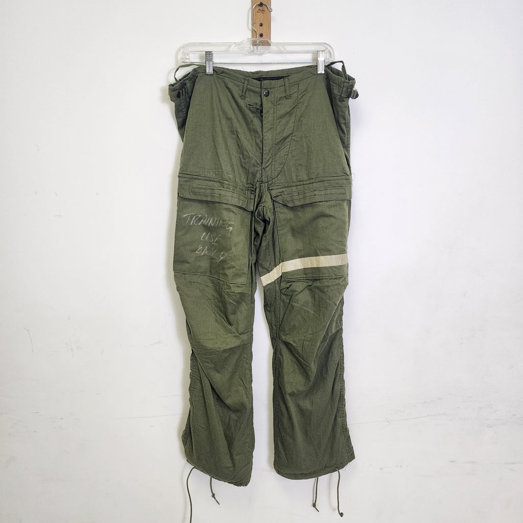 Green Camo Military Pants - Small