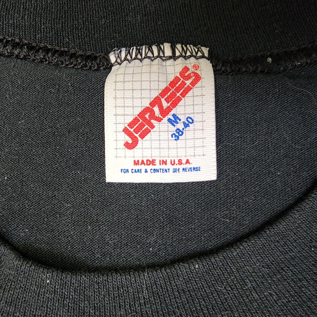 Jerzees Made In USA Vintage 1980s Graphic T Shirt 50/50 Polyester Cotton