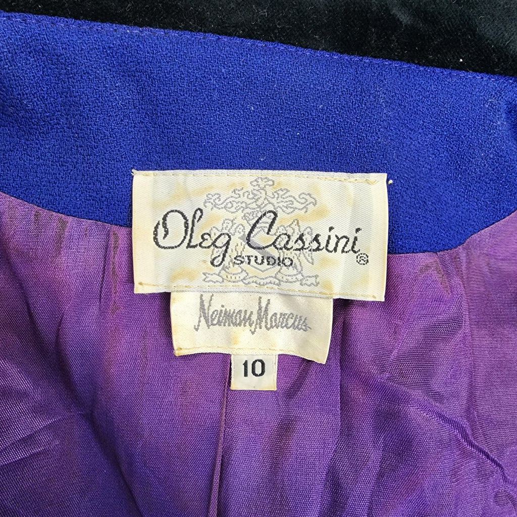 Oleg Cassini by Neiman Marcus Made In USA Vintage 1990s Coat Size 10