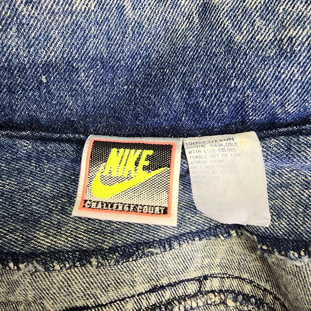 Nike Acid Washed Denim Jacket Vintage 1980s
