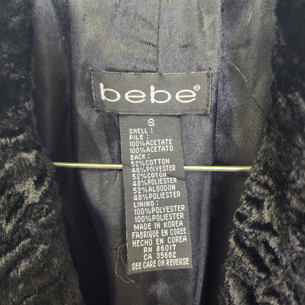 Bebe Vintage Black Coat