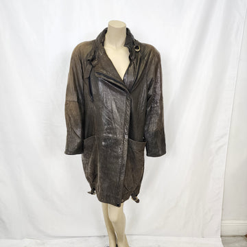 G-III (G3) Vintage 1990s Leather Coat Jacket