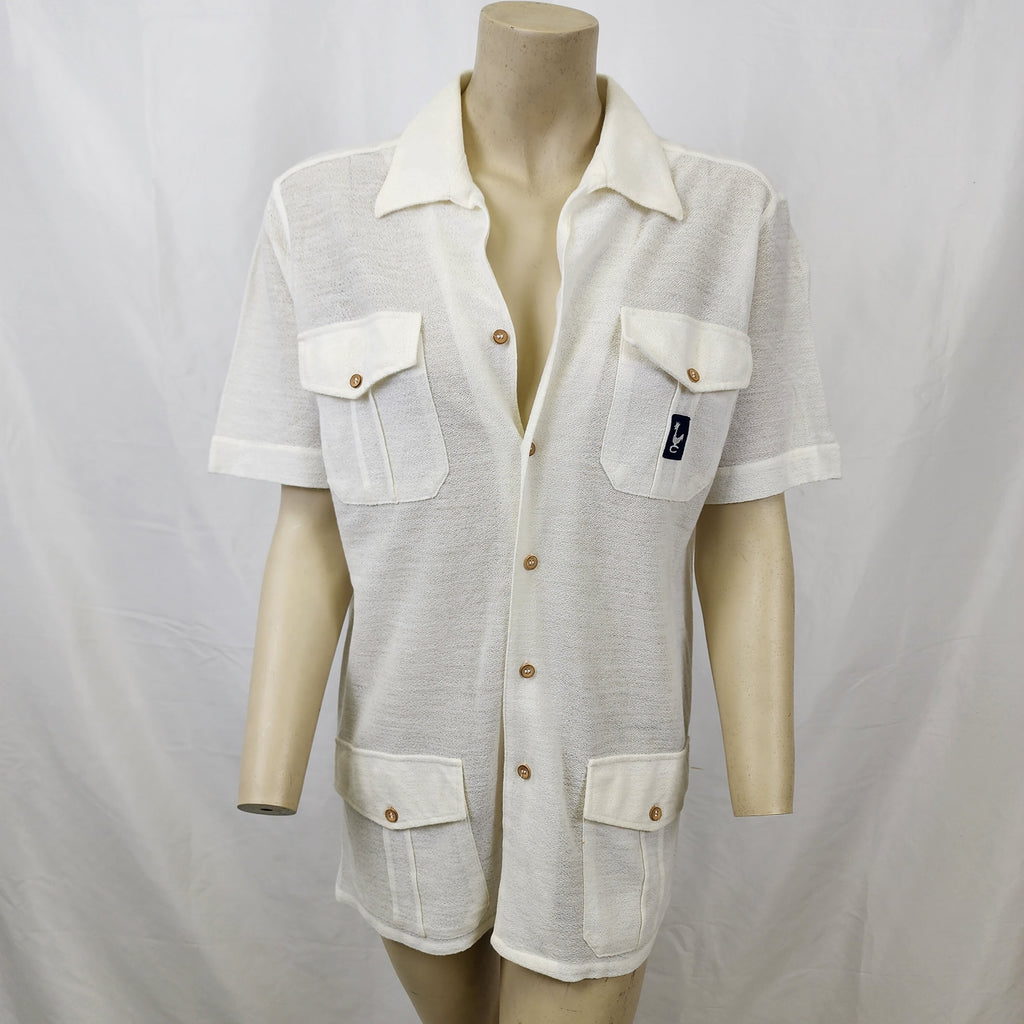 Paul Fourtica Made In France Vintage 1970s Shirt