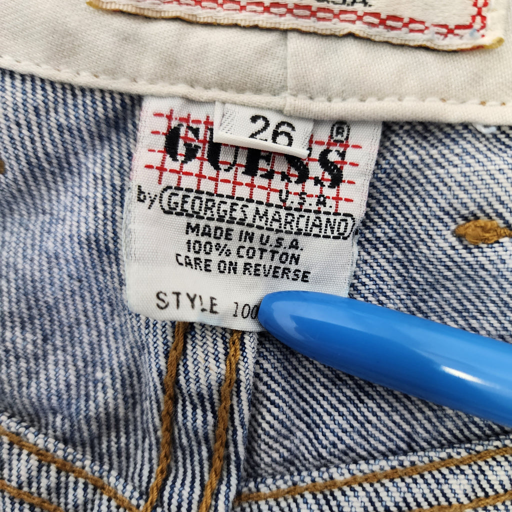 Guess by Georges Marciano Made In USA Vintage 1990s Denim High Waist Pants
