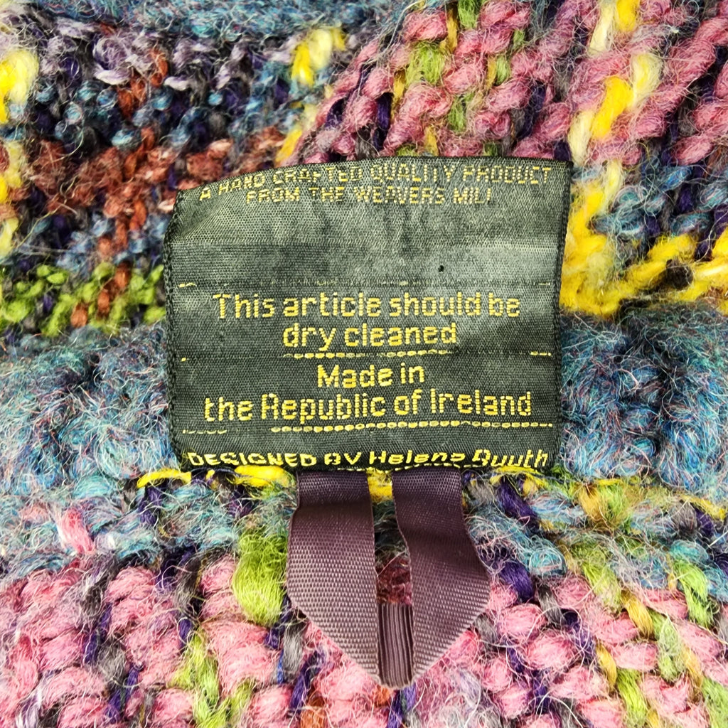 Tapestries Ireland Vintage 1980s Wool Jacket with Bat Sleeves Made In Republic of Ireland