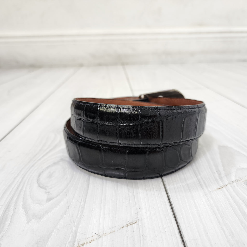 Made In USA Genuine Alligator Vintage 1990s Size Small Belt
