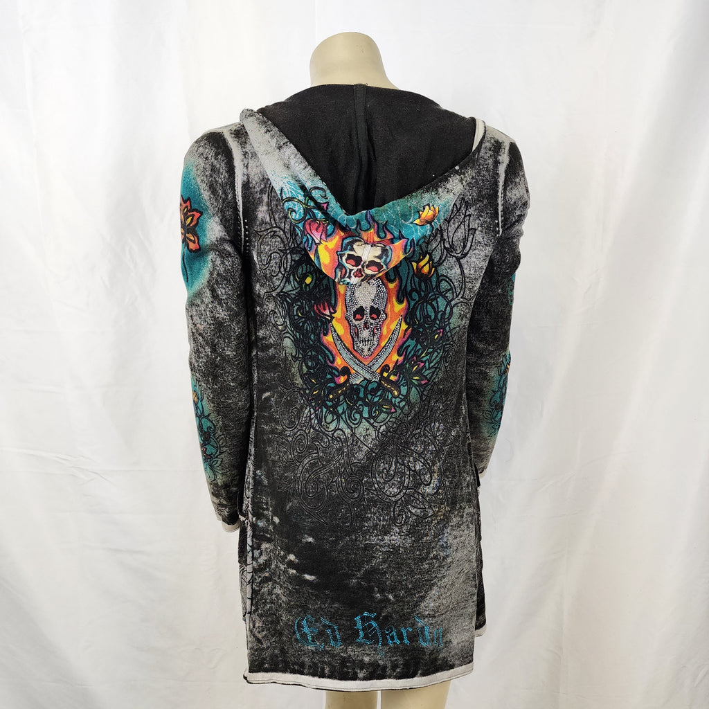 Ed Hardy Vintage Cardigan with Rhinestones