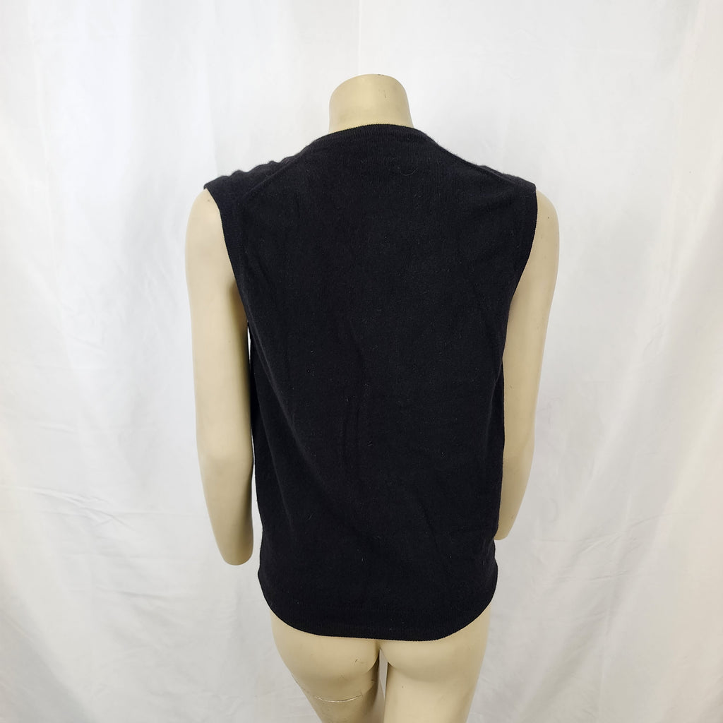 Lanvin Boutique 100% Pure Cashmere Made In Scotland Vintage 1970s V Neck Sweater