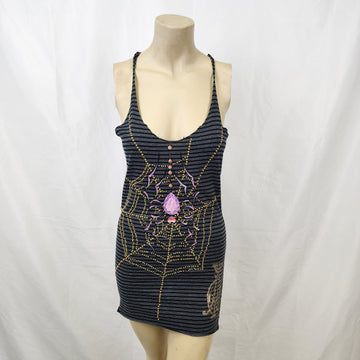 Christian Audigier Spider Vintage Tank Top Size M