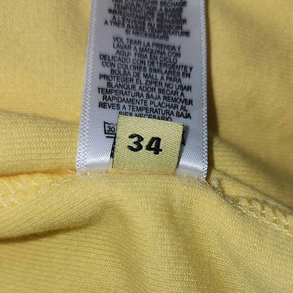 Juicy Couture Made In USA Vintage Y2K Yellow Graphic Printed Cardigan