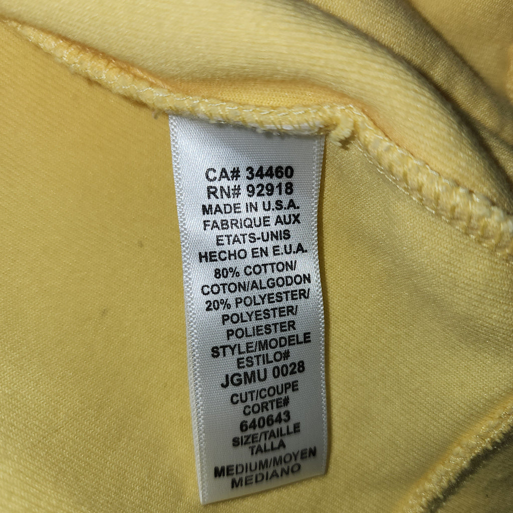 Juicy Couture Made In USA Vintage Y2K Yellow Graphic Printed Cardigan