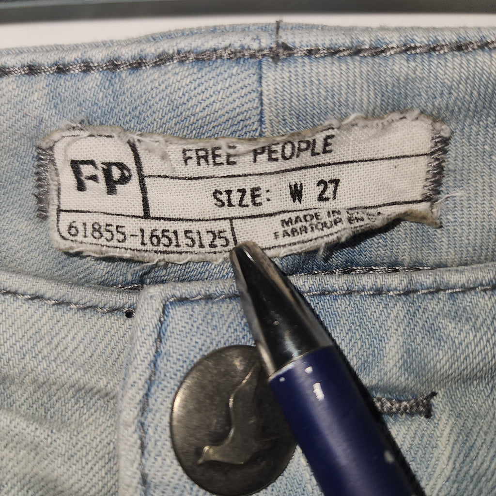 Free People Low Waist Y2K Denim Pant Jeans W 27 - L 27