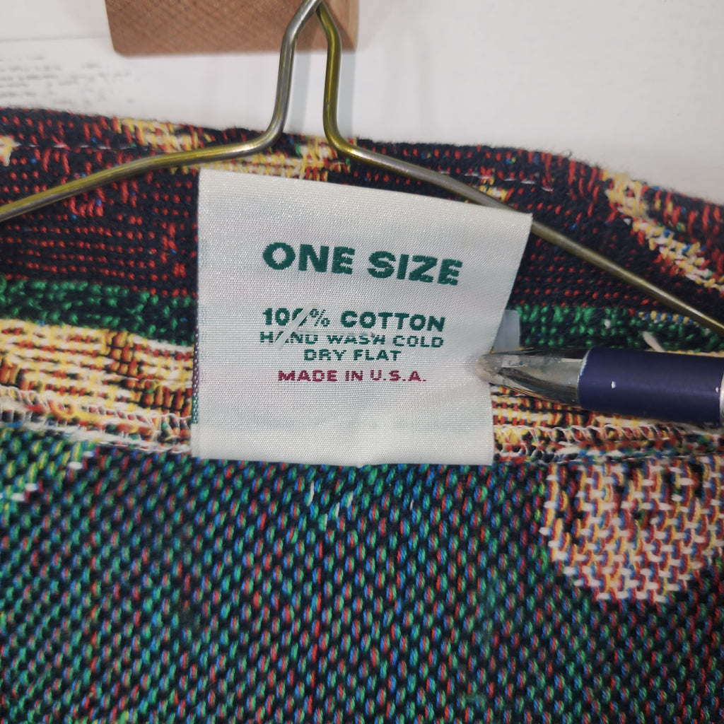 Sugar Street Weavers Christmas Made In USA Vintage 1990s One Size Jacket