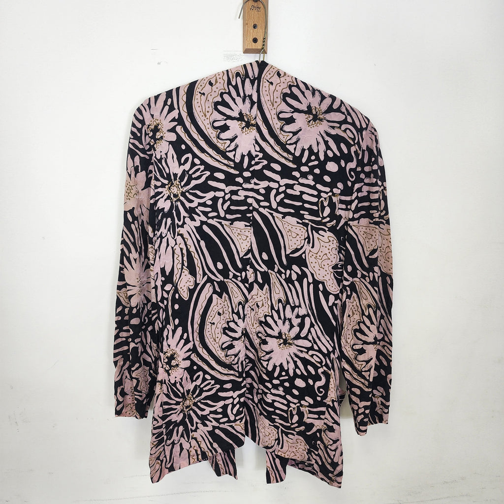 Christian Dior Silk Blazer Vintage Black & Pink