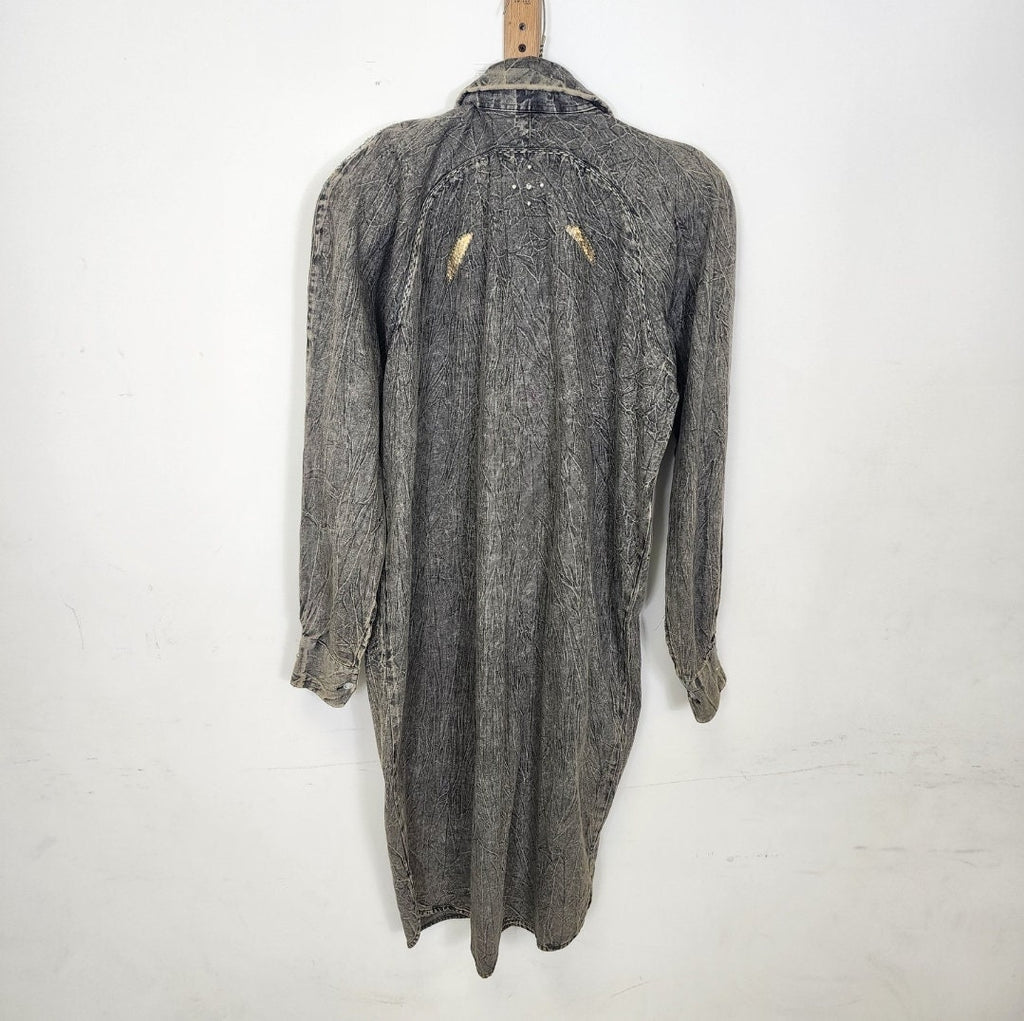Acid Washed Snakeskin Vintage 1990s Jacket