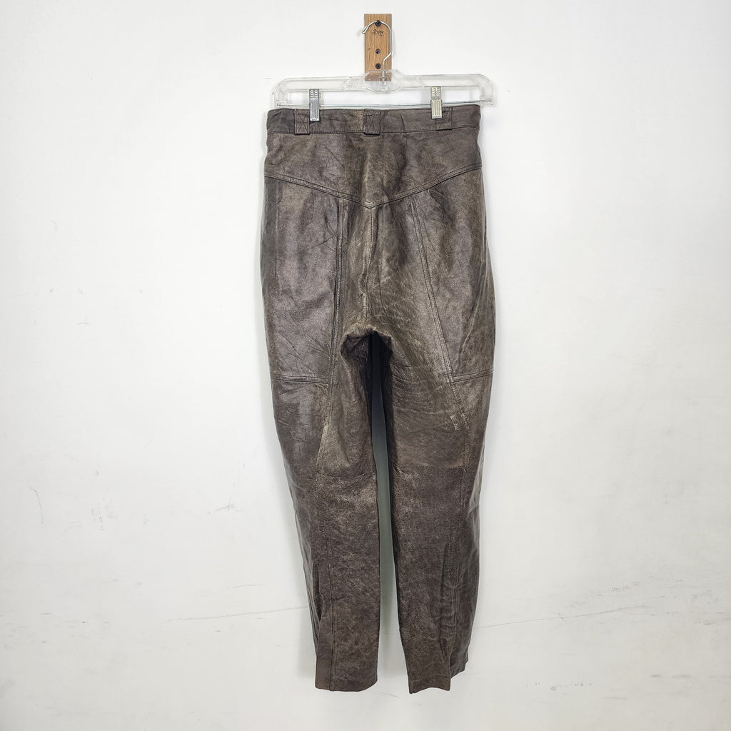 Toffs Vintage Leather Brown Pants