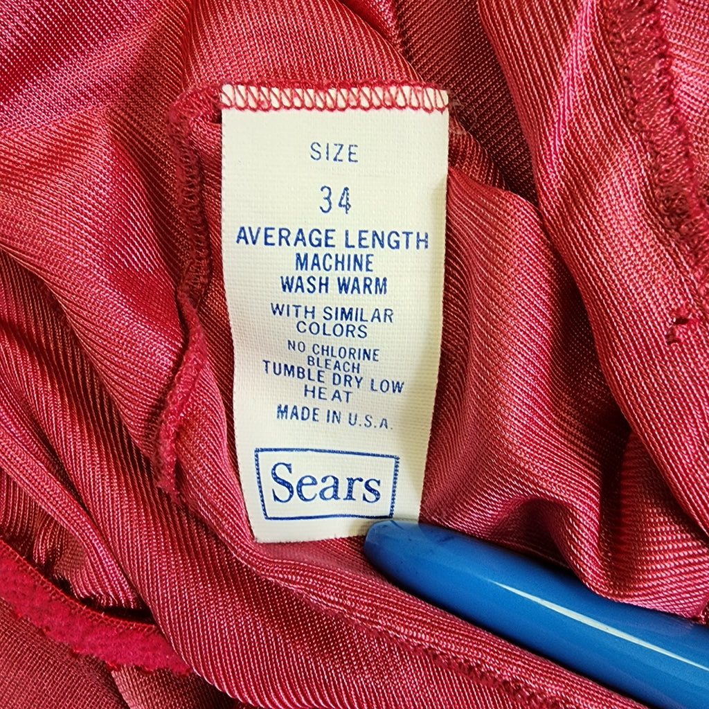 Sears Made In USA Pink Nightgown Vintage 1980s
