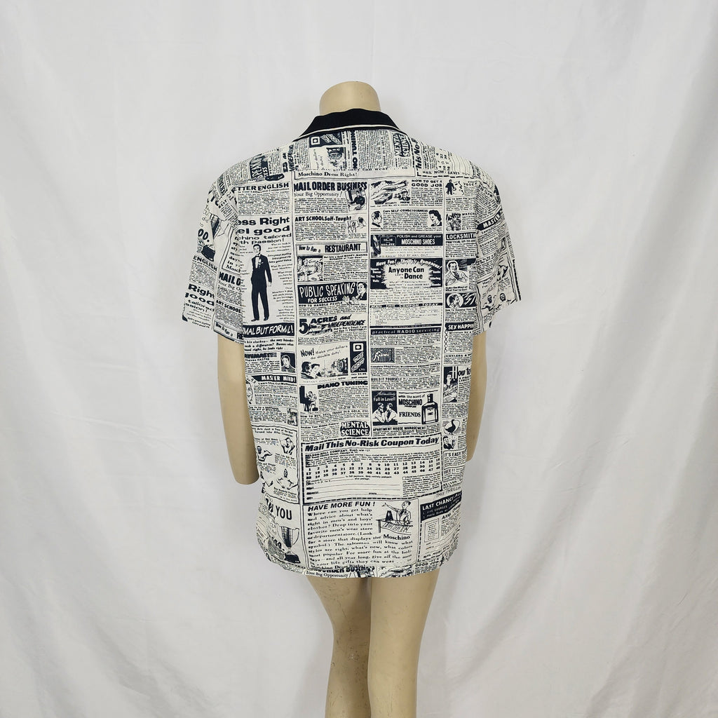 Moschino Newspaper Vintage Shirt