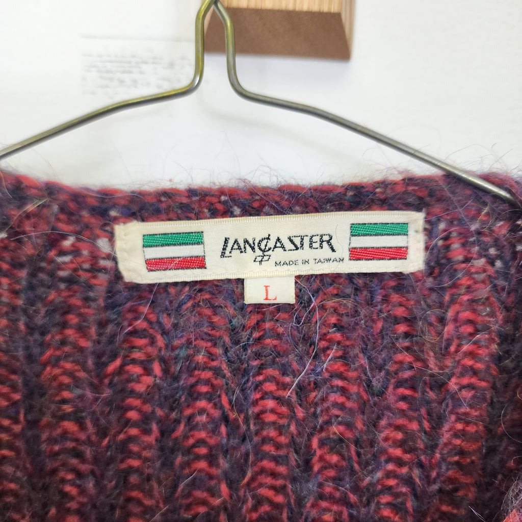 Lancaster Wool Cardigan Vintage 1990s Size Large