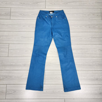 A.B.S by Allen Schwartz Made In USA Leather Pants Vintage 1990s