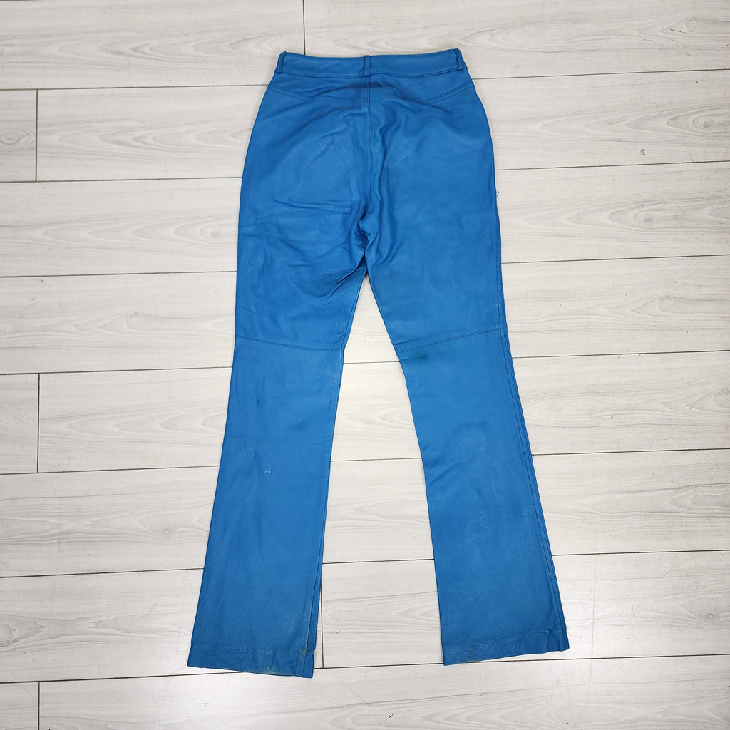 A.B.S by Allen Schwartz Made In USA Leather Pants Vintage 1990s