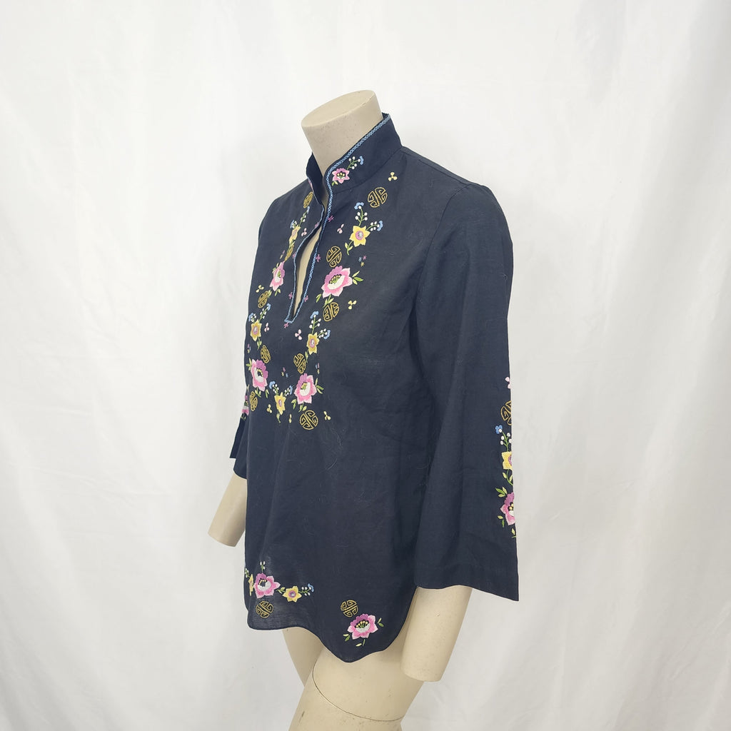 Lily Embroidered Top Vintage 1980s