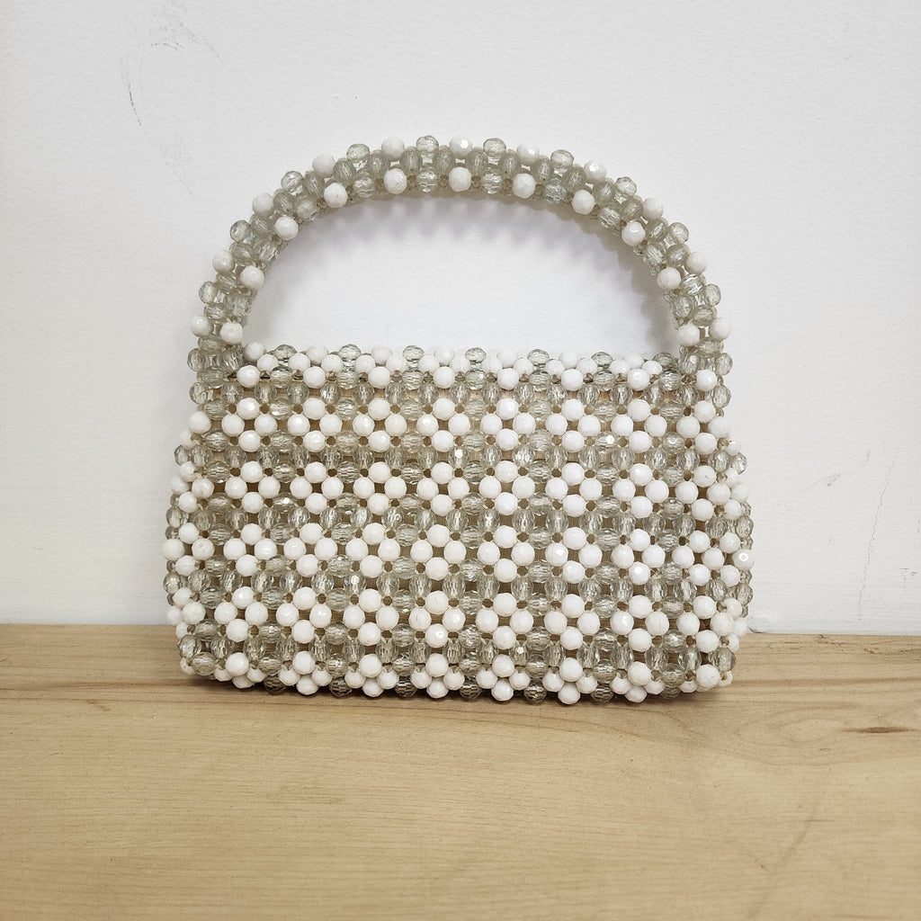 Ann Robin Made in British Hong Kong Vintage 1980s Purse with Beads