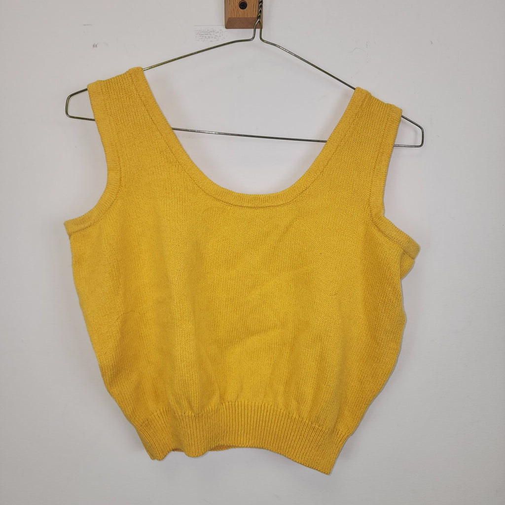 St. John Collection by Marie Gray Vintage Y2K Made In USA Yellow Top