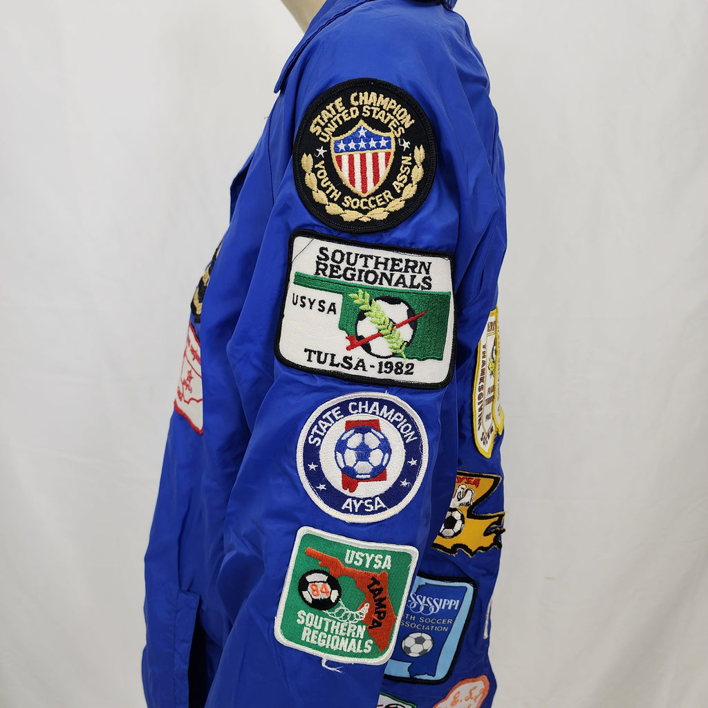 Current Seen Nylon Vintage 1980s Jacket with Patches