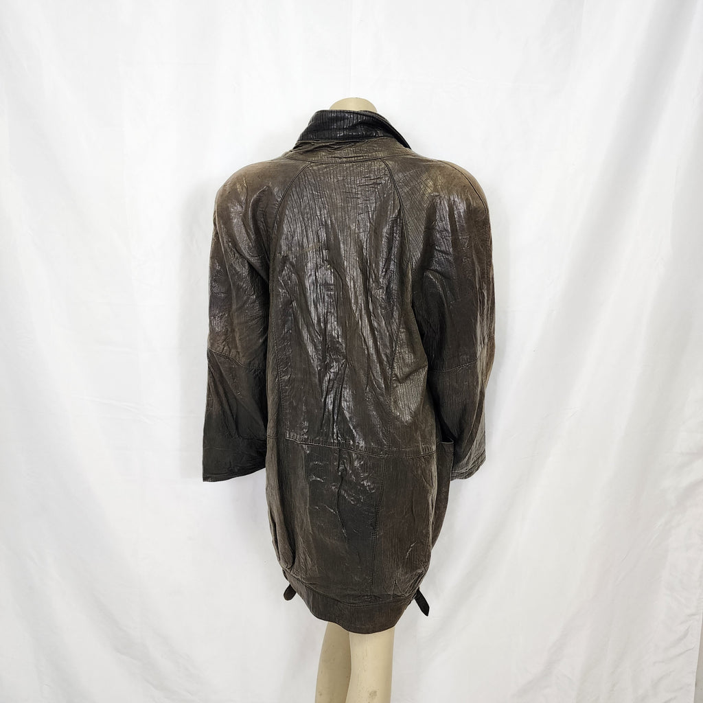 G-III (G3) Vintage 1990s Leather Coat Jacket