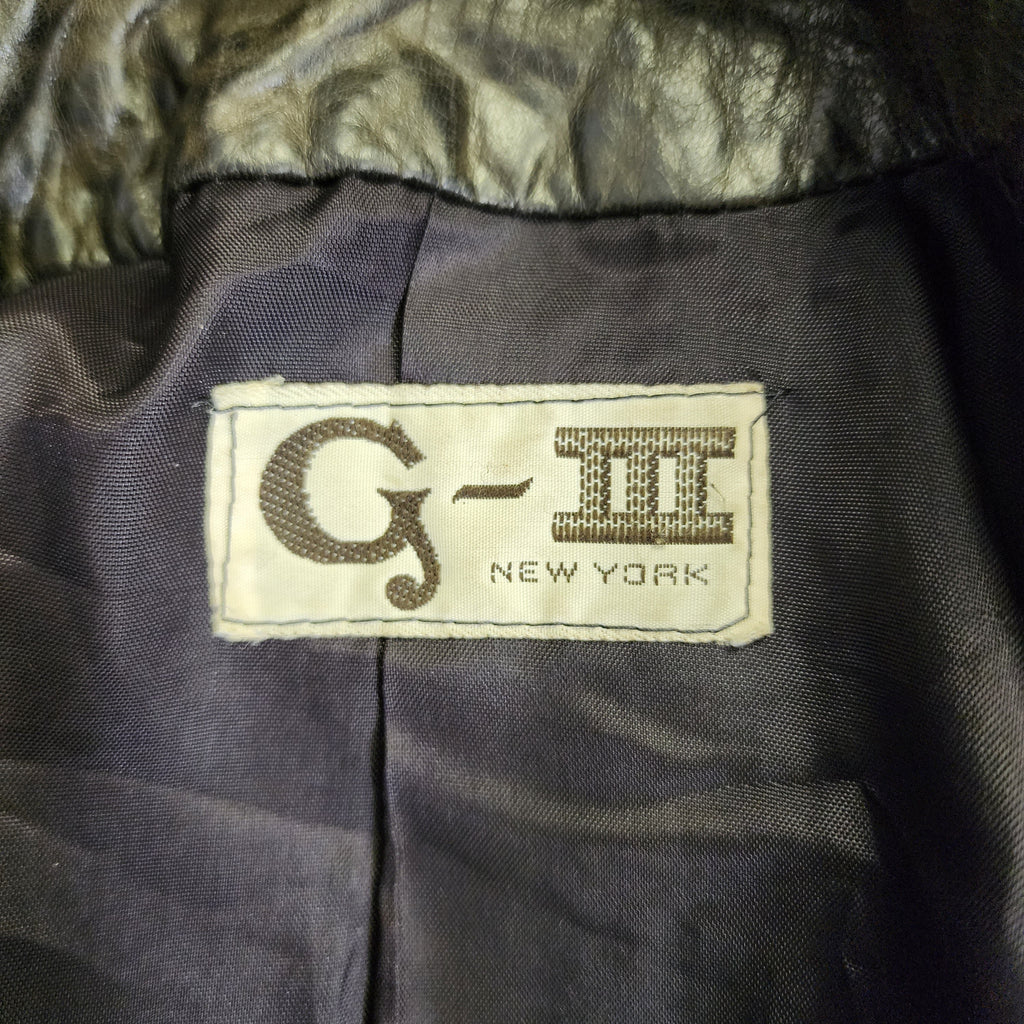G-III (G3) Vintage 1990s Leather Coat Jacket