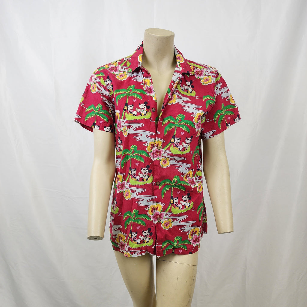 Mickey & Co. Vintage 1990s Hawaiian Style 100% Cotton Shirt