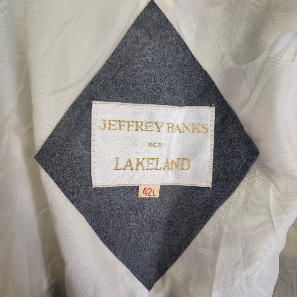 Jeffrey Bank for Lakeland Alcantara Trench Coat Vintage 1990s