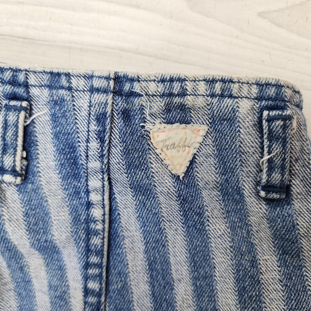 Traffic Vintage 1980s High Waist Denim Striped Pants