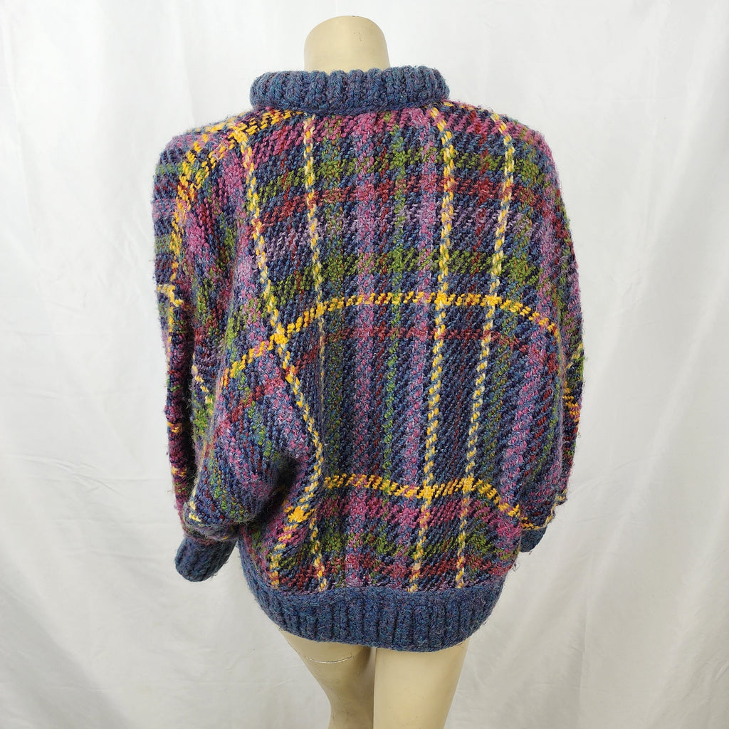 Tapestries Ireland Vintage 1980s Wool Jacket with Bat Sleeves Made In Republic of Ireland