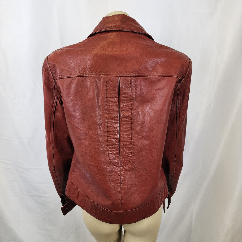 Orsini Made In Korea Vintage 1970s Genuine Leather Jacket